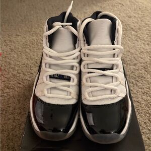 Nike Air Jordan 11 Retro (Black & White) 5.5Y Sneakers